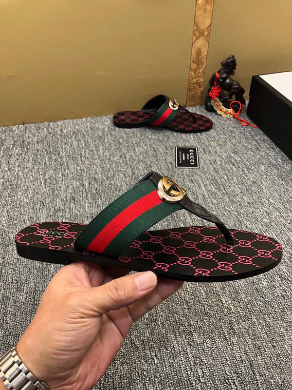 YGS011 Unisex Leather Slippers