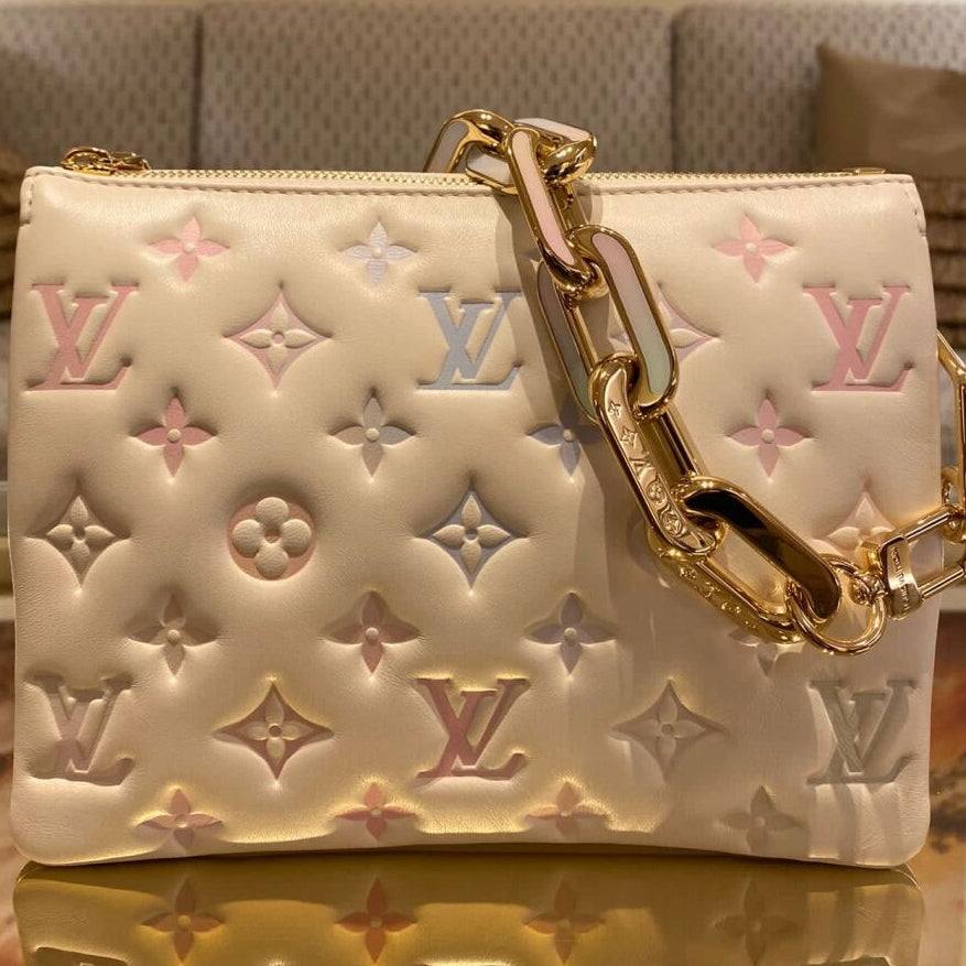 Louis Vuitton Coussin MM Bag Black - White