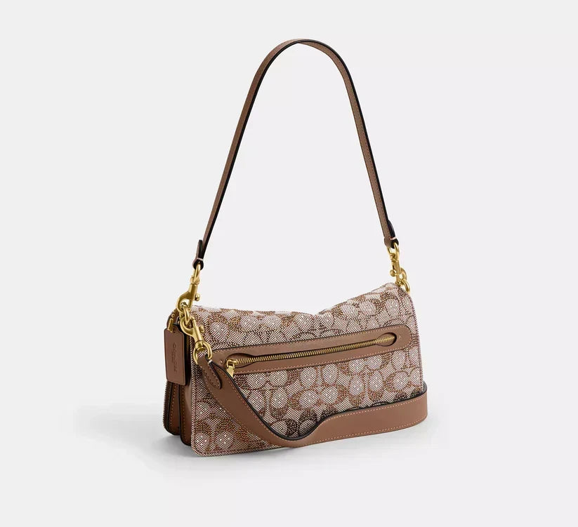 Coach Tabby Shoulder Bag 26 - Crystal Signature Jacquard