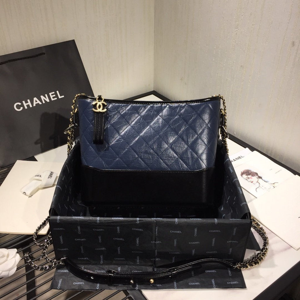Chanel's Gabrielle Large Hobo Bag - Blue & Brown
