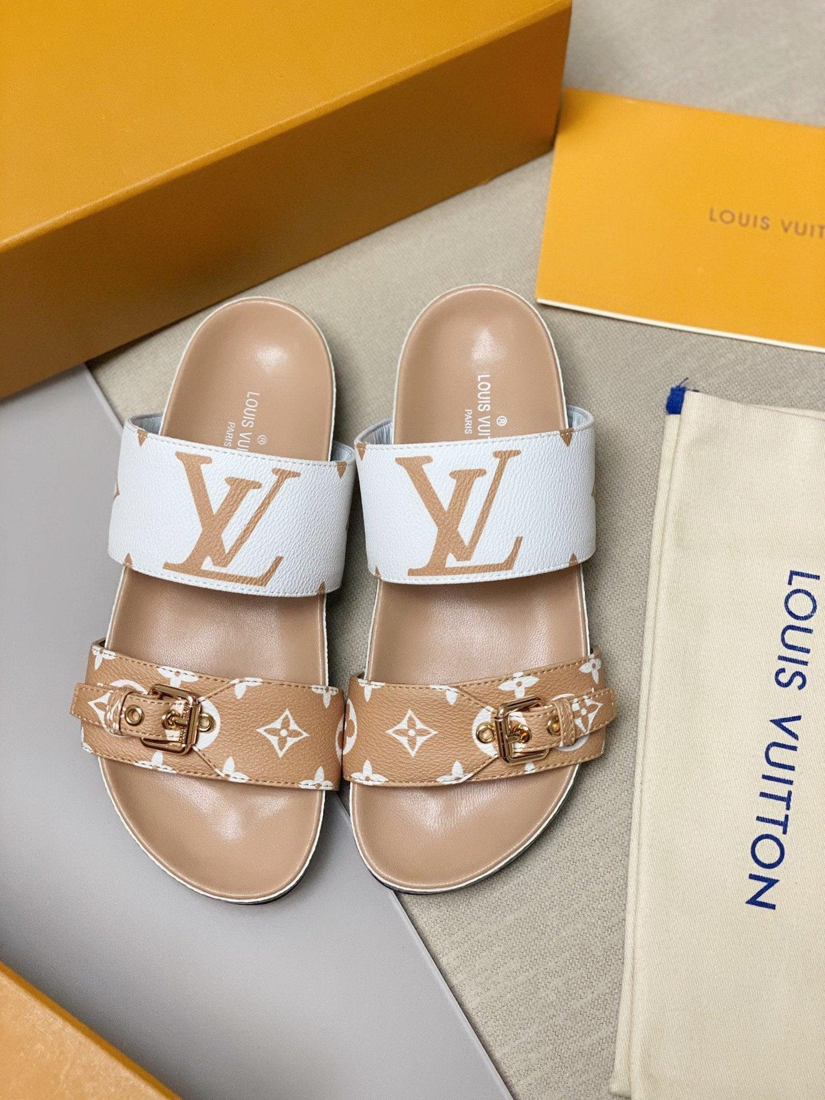 Louis Vuitton Bom Dia Mule Slides Sandals