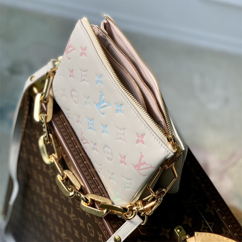 Louis Vuitton Coussin MM Bag Black - White