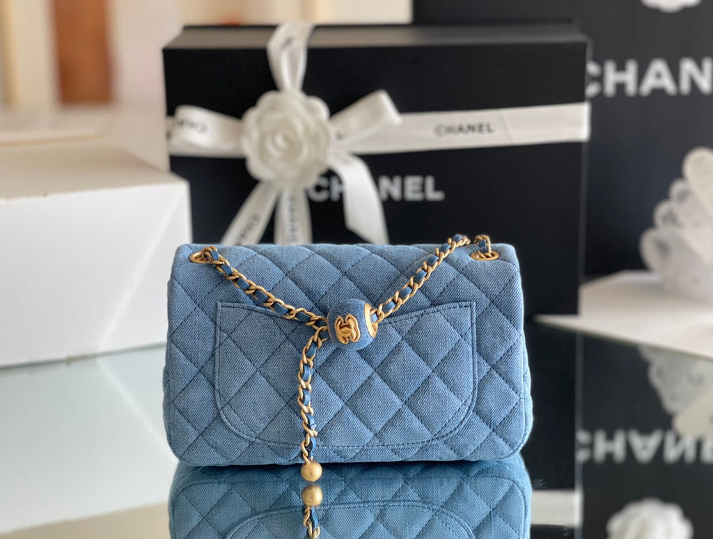 Chanel Denim Flap Bag - Blue