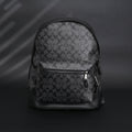 Coach West Backpack – Signature Canvas in Black/Grey - Black/Grey Monogram Pattern