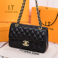 Chanel CF Classic Flap in Black Lambskin Handbag