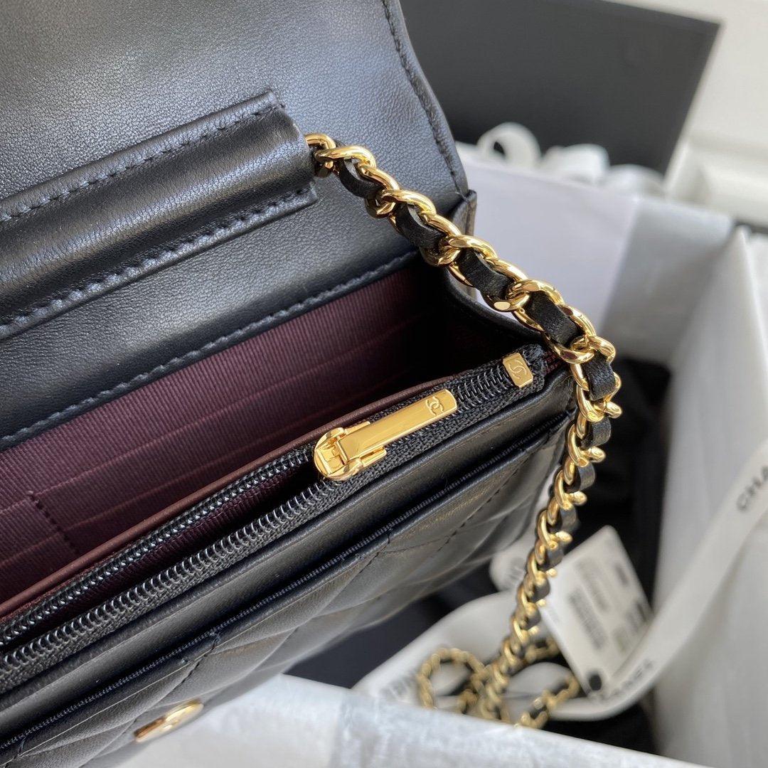 Chanel Wallet On Chain WOC Black Lambskin - Classic Black