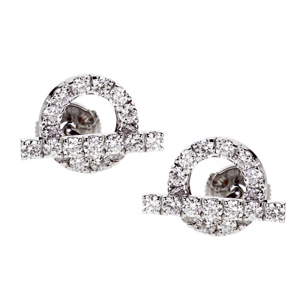 Hermes Finesse Moissanite Stud Earrings