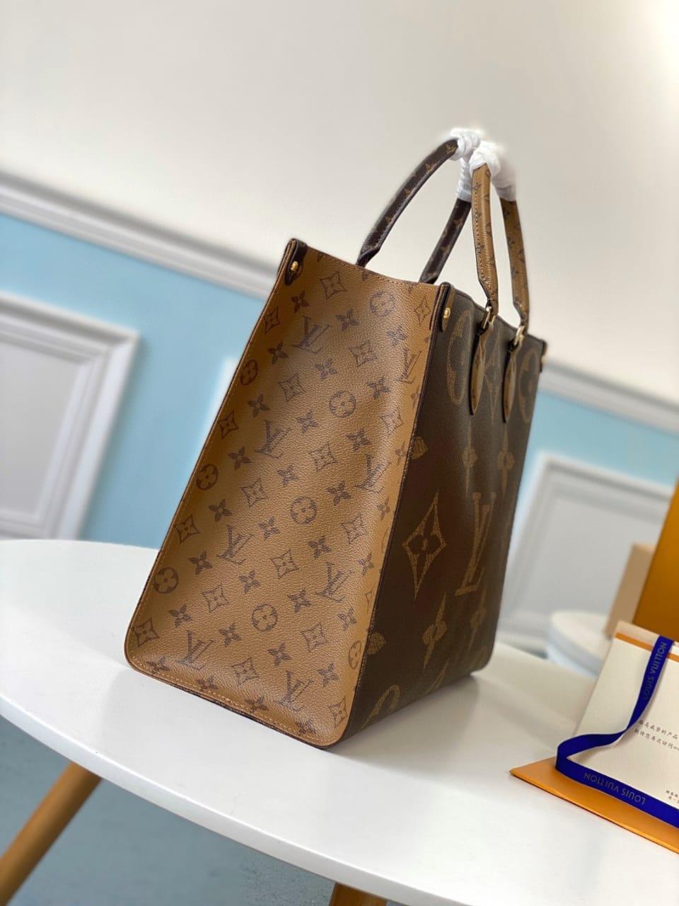 Louis Vuitton On the Go GM Tote Bag - Brown