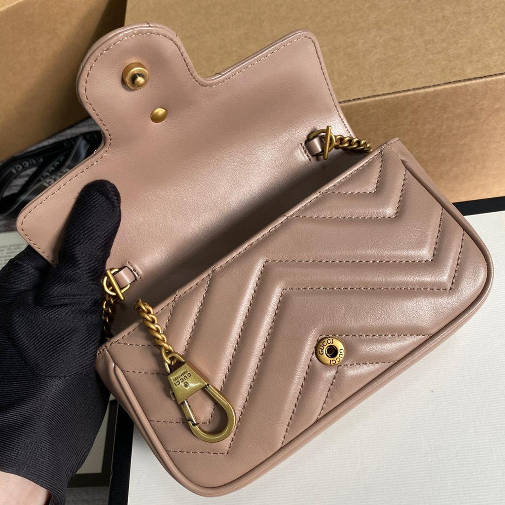 Gucci GG Marmont Mini Bag Women - Dusty Pink