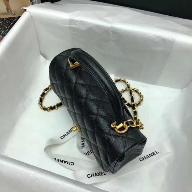 Chanel Mini Flap Bag with Top Handle Caviar