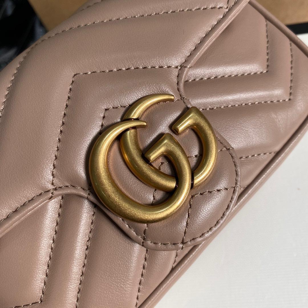 Gucci GG Marmont Mini Bag Women - Dusty Pink