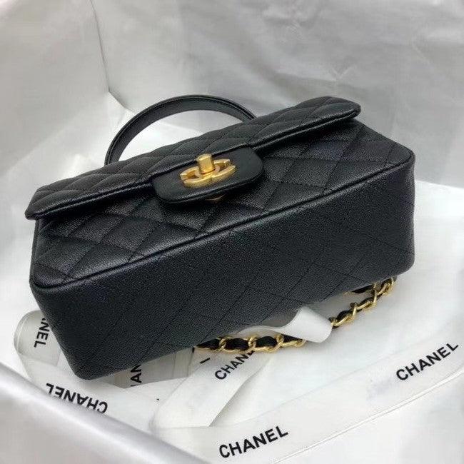 Chanel Mini Flap Bag with Top Handle Caviar