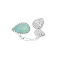 Serpent Boheme Moissanite Ring - 18K White Gold