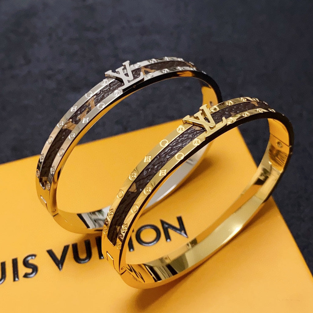 Louis Vuitton Leather Vintage Bracelet