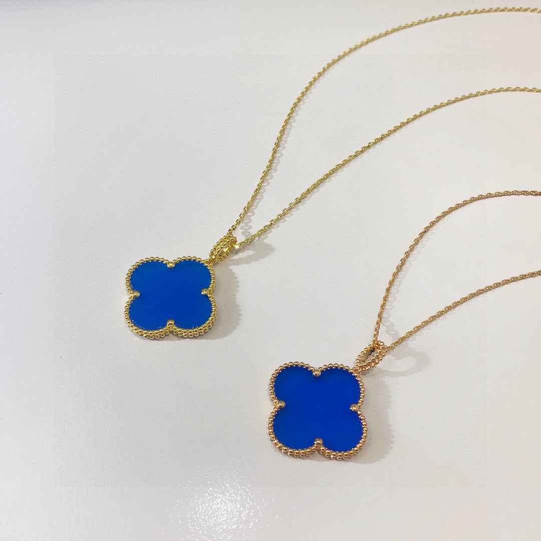 Magic Alhambra Agate Clover Necklace - 18K Gold