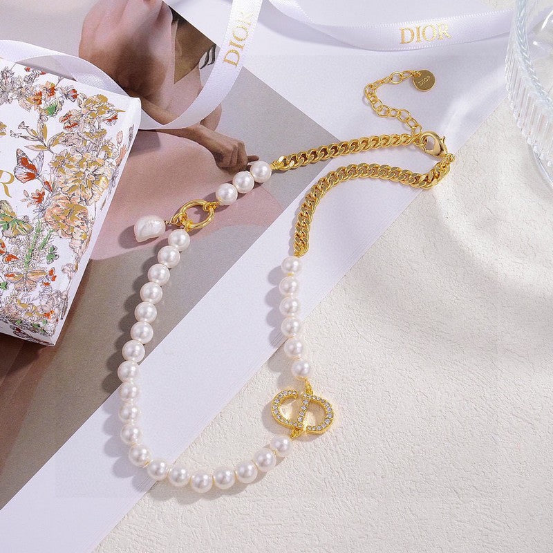 Dior Petit CD Pearl Necklace