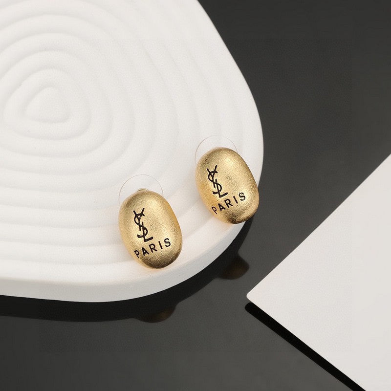 YSL Earrings - 18K Gold