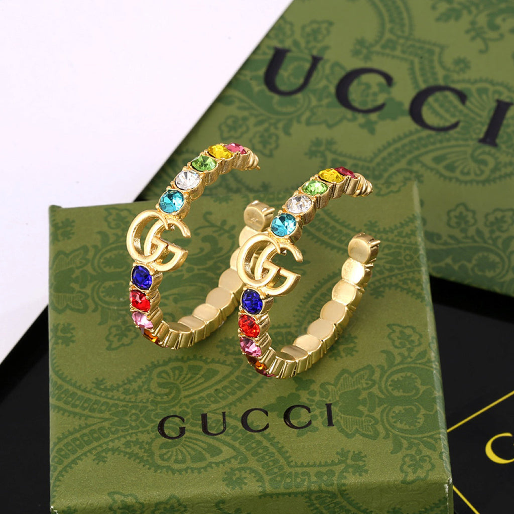 Gucci Double G Circle Earrings - 18K Yellow Gold