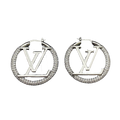 Louis Vuitton Louise Hoop Diamond Earrings - 18K Gold