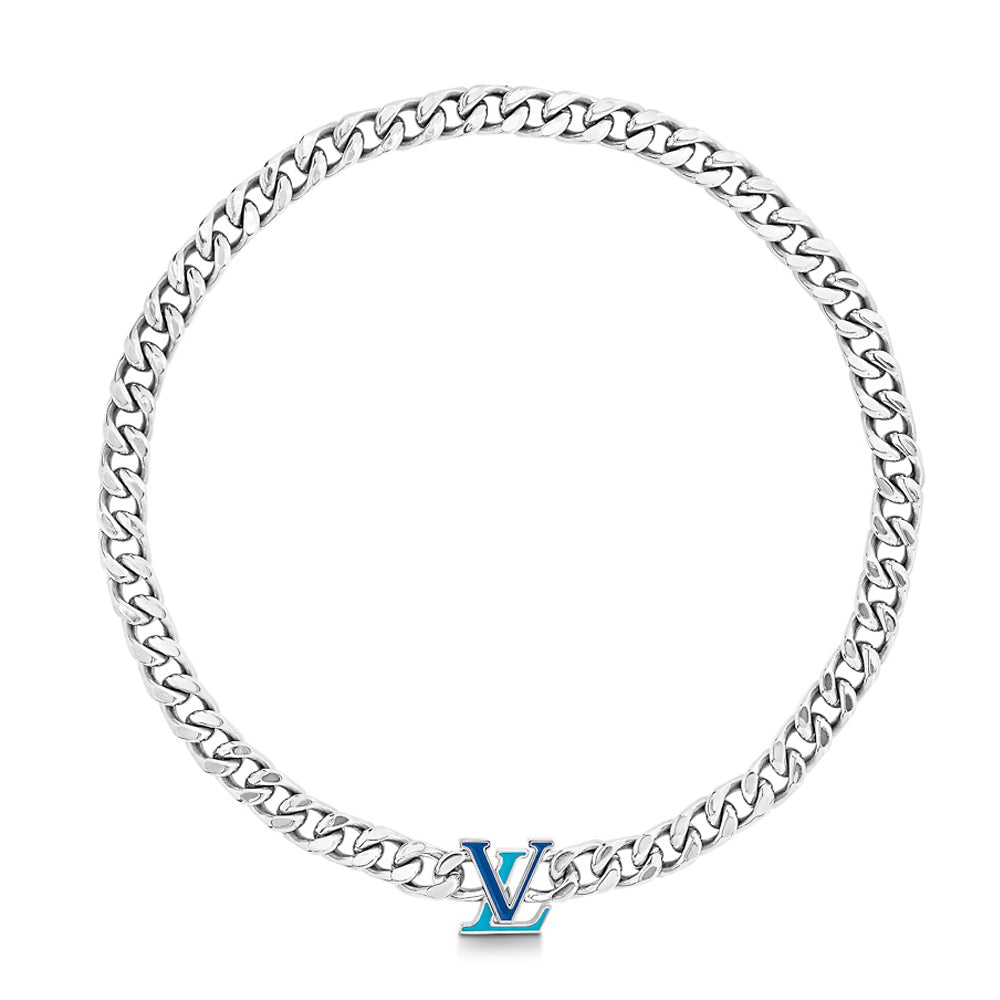 Louis Vuitton Blue Chain Necklace