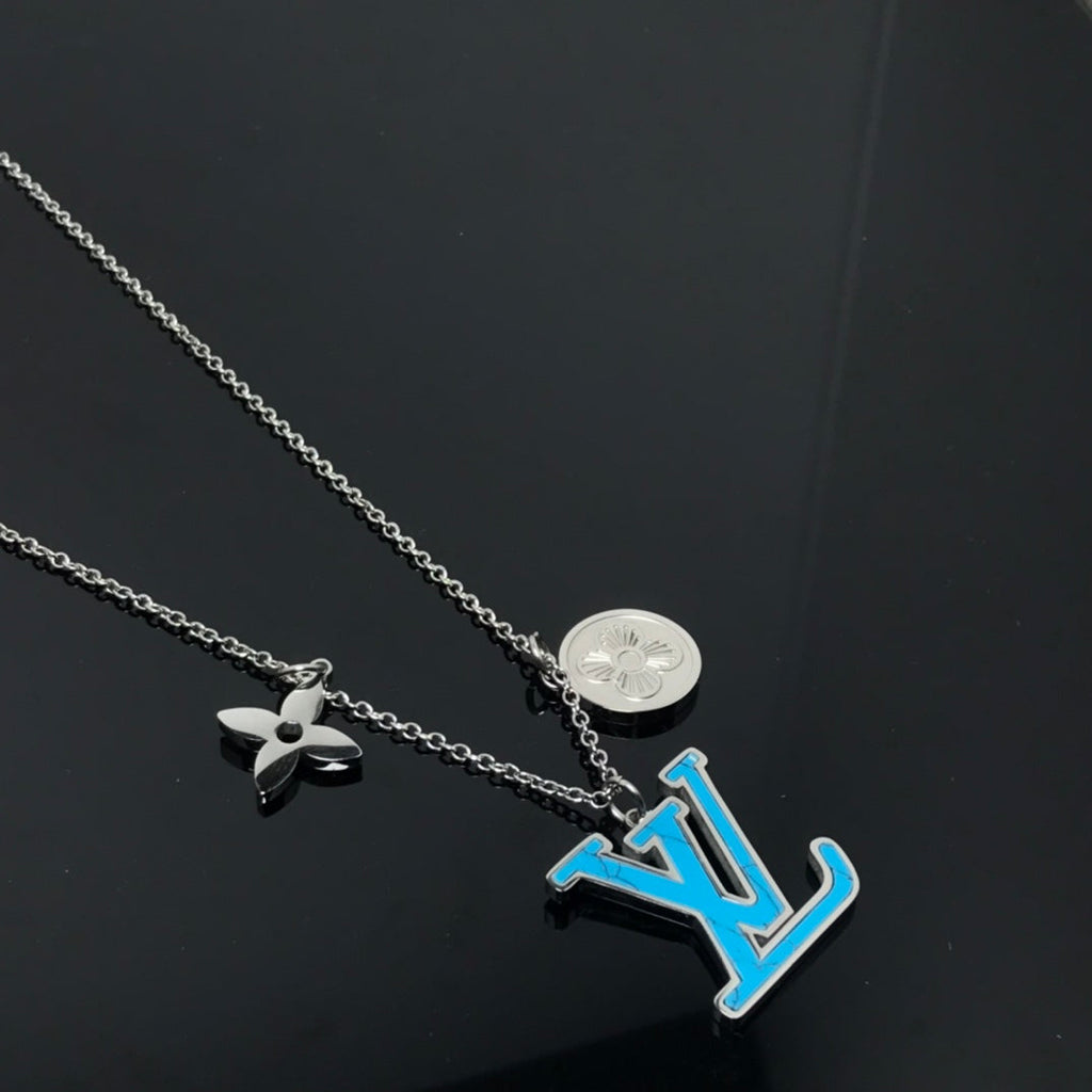 Louis Vuitton Blue Turquoise Necklace