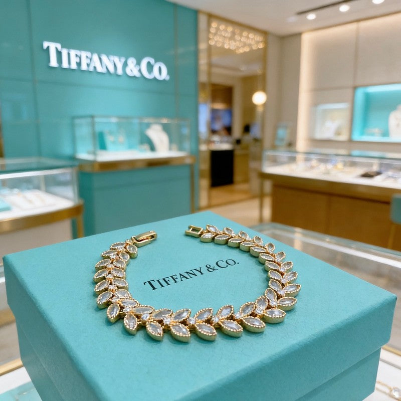 Return to Tiffany Crystal Bracelet - 18K Rose Gold