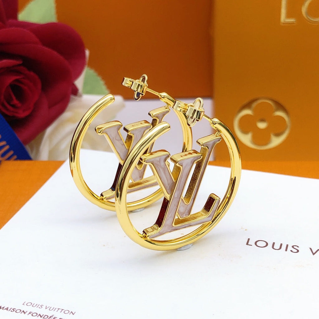 Louis Vuitton Louise Hoop Pearl Earrings - 18K Gold