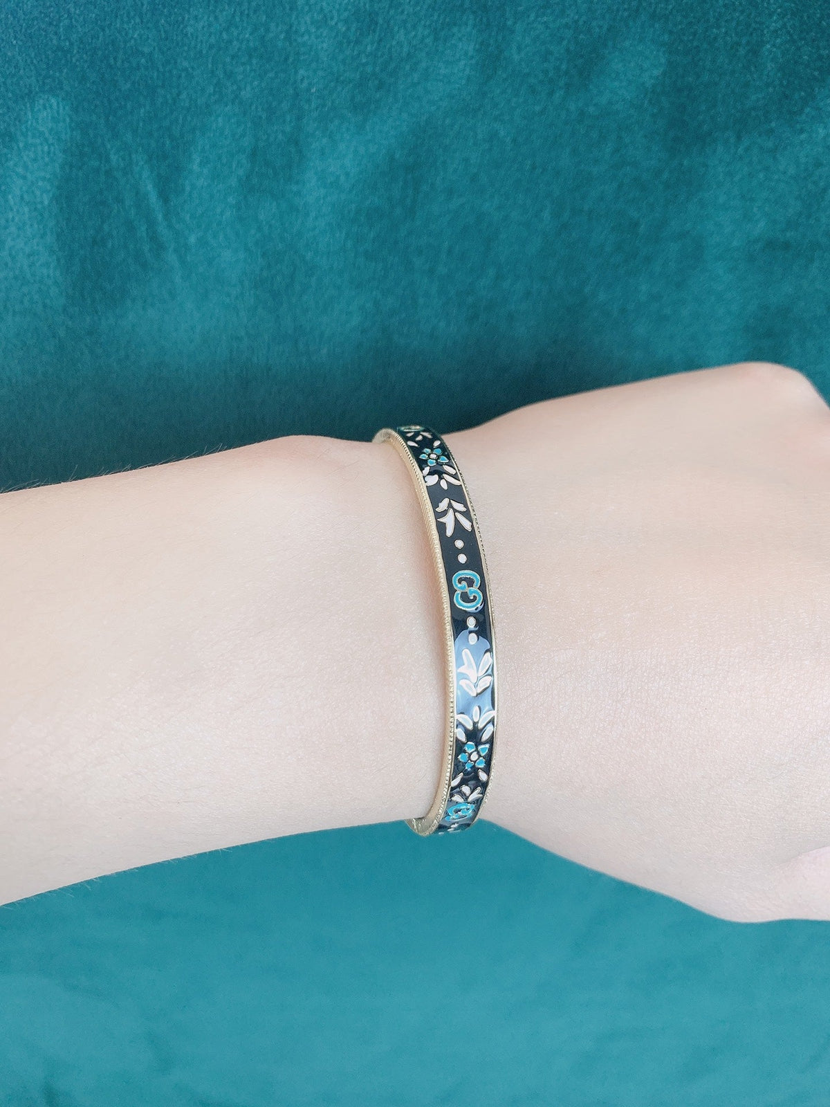 Gucci Double G Icon Blooms Bracelet
