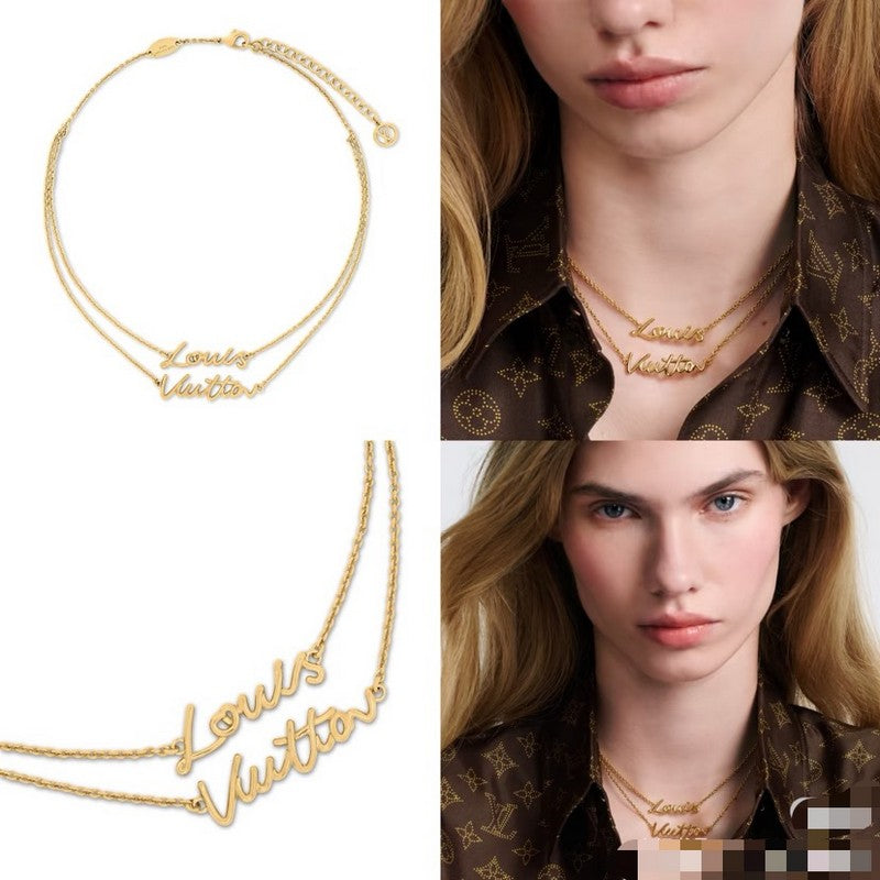 Louis Vuitton Script Necklace