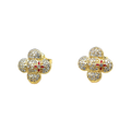 Louis Vuitton Vivienne Diamond Earrings - 18K Gold