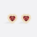Dior Petit CD Baroque Stud Earrings - 18K Yellow Gold