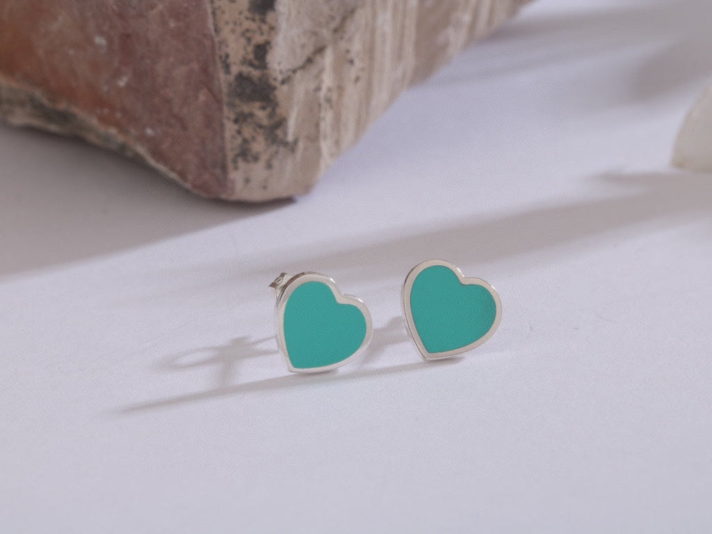 Return to Tiffany Heart Earrings - 18K White Gold