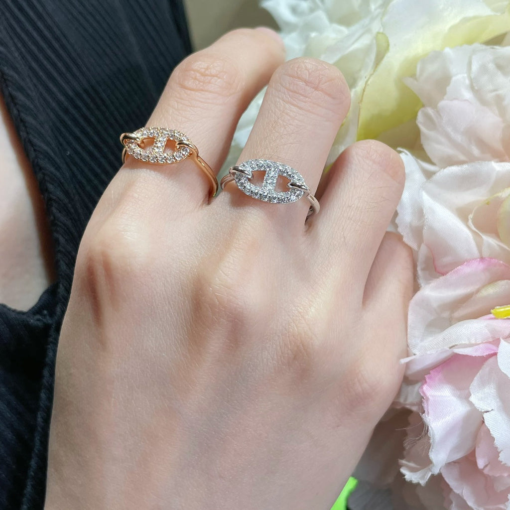 Hermes Farandole Diamond Ring - 18K White Gold