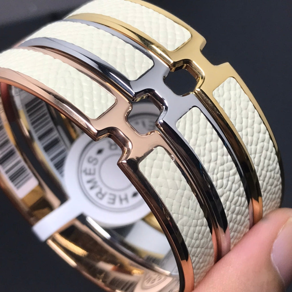 Hermes Olympe White Bracelet