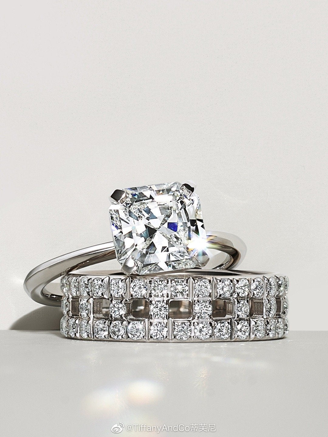 Tiffany True Engagement Ring - 18K White Gold