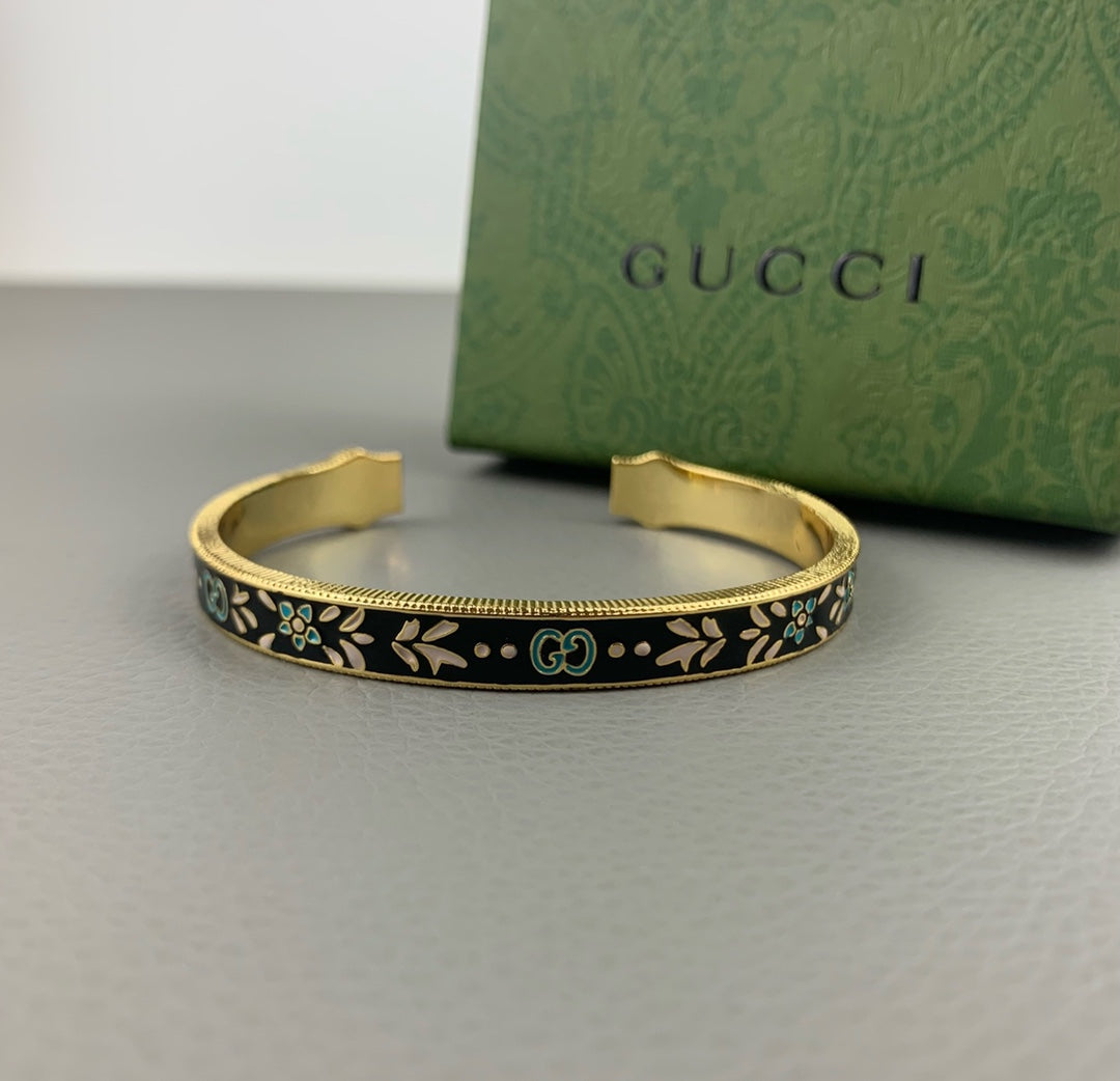 Gucci Double G Icon Blooms Bracelet