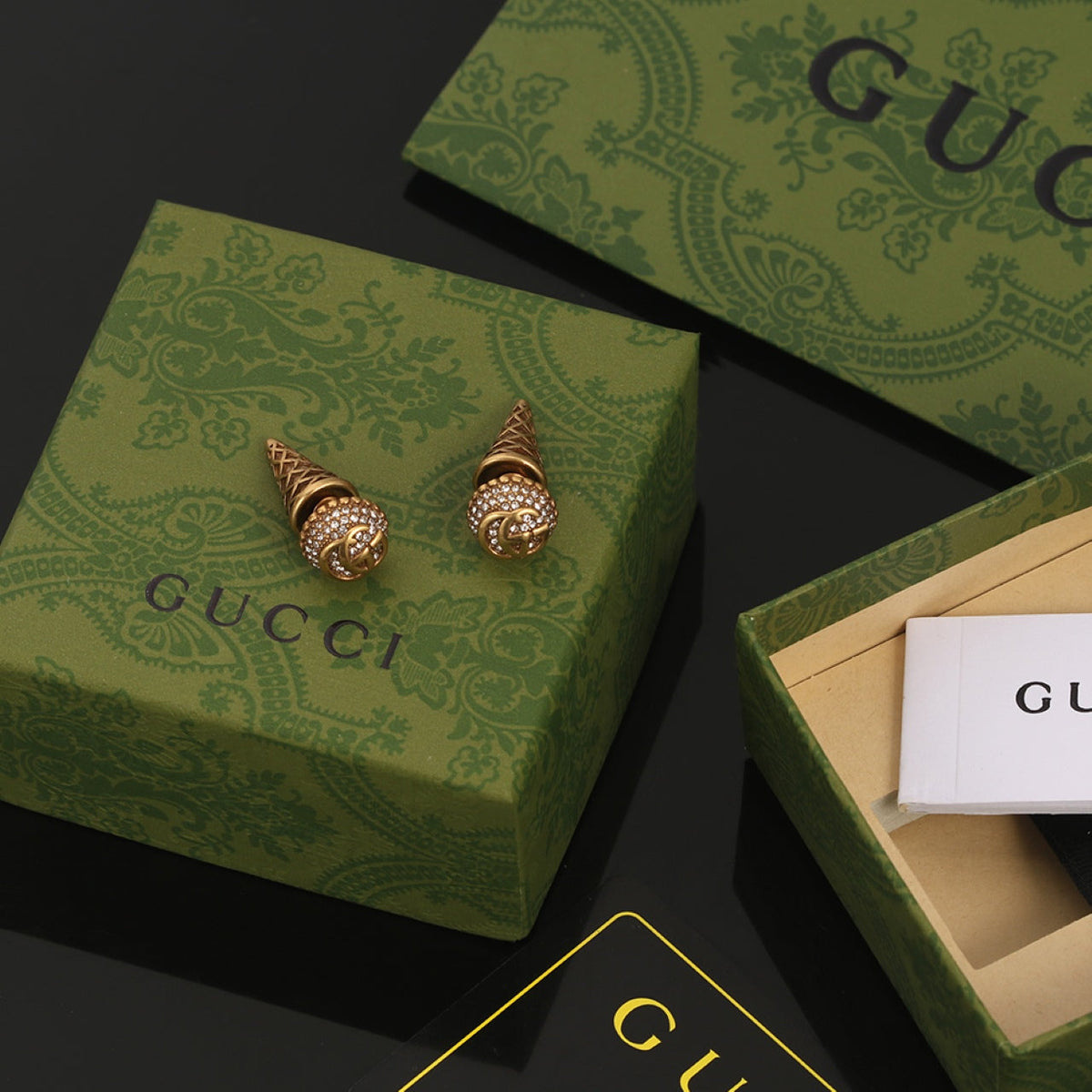 Gucci Double G Vintage Earrings - 18K Yellow Gold