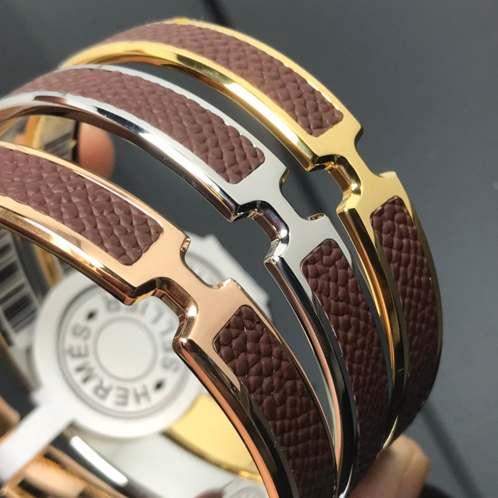 Hermes Olympe Light Brown Bracelet