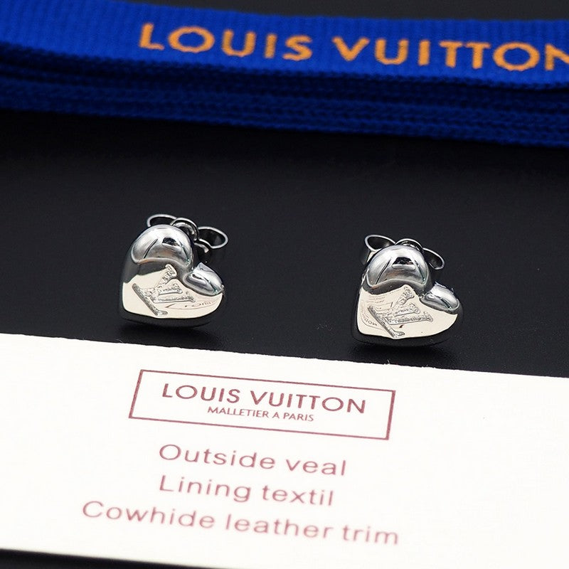 Louis Vuitton Heart Earrings - 18K Gold