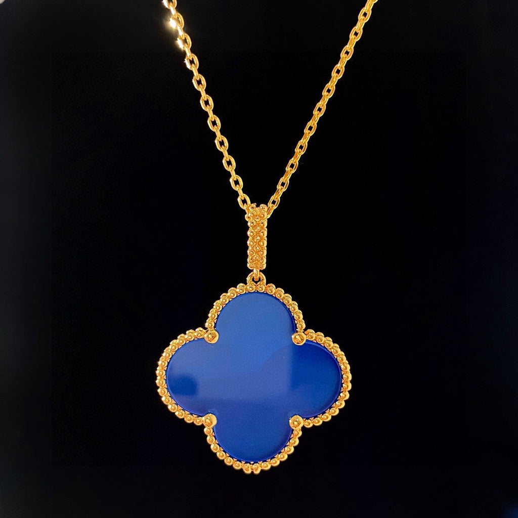 Magic Alhambra Agate Clover Necklace - 18K Gold