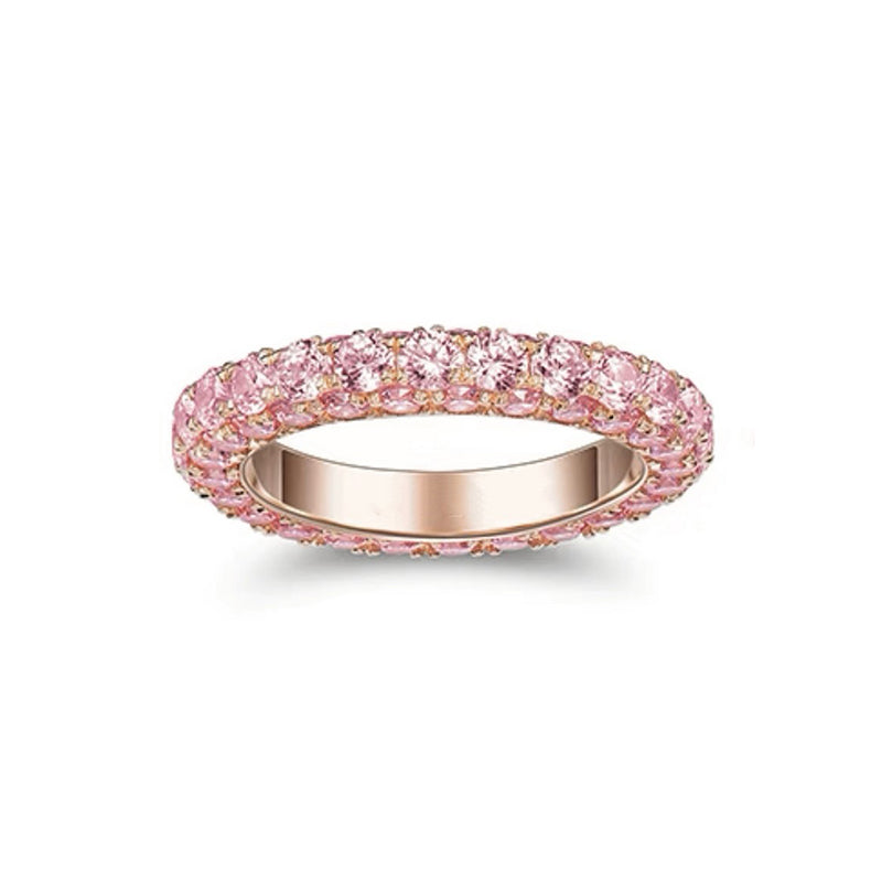 Tiffany Pink Crystal Ring - 18K Rose Gold