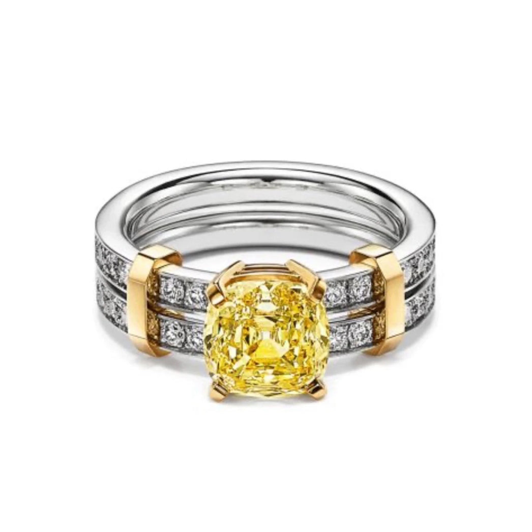 Tiffany Schlumberger Stone Ring - 18K Yellow Gold