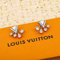 Louis Vuitton Diamomd Earrings - 18K White Gold