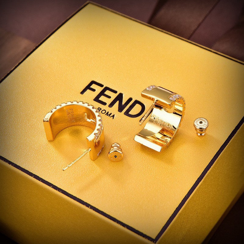 Fendi OLock Earrings - 18K Yellow Gold