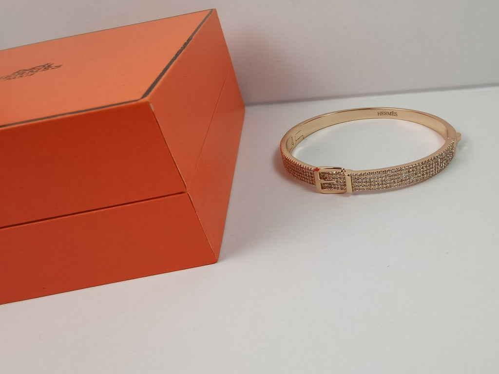 Hermes Kelly Diamond Vintage Bracelet - 18K Gold