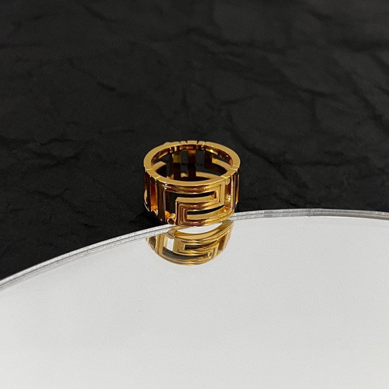 GRECA Ring - 18K Yellow Gold