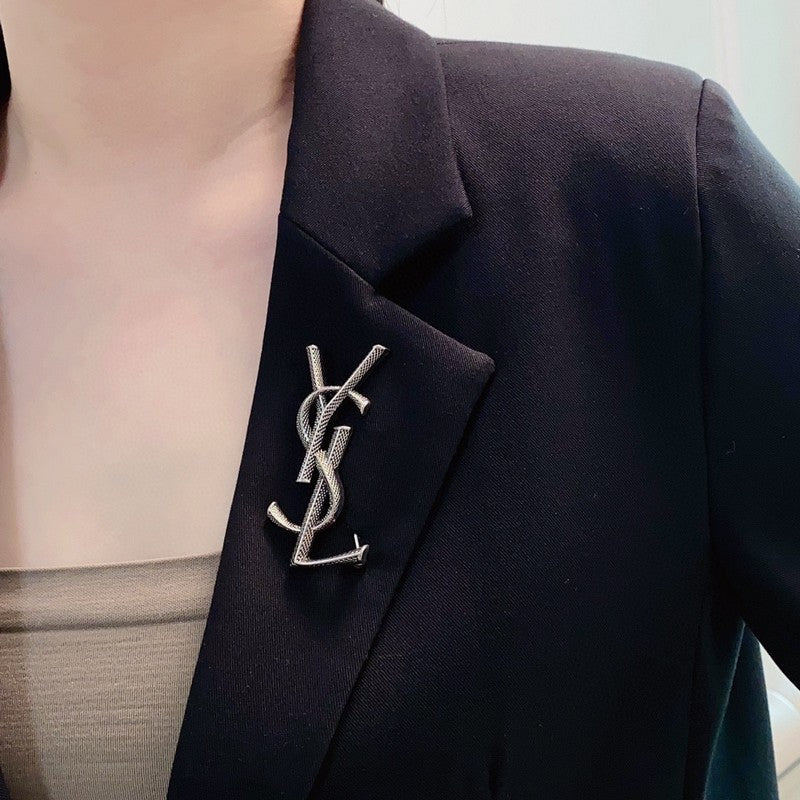 YSL Three Color Brooch