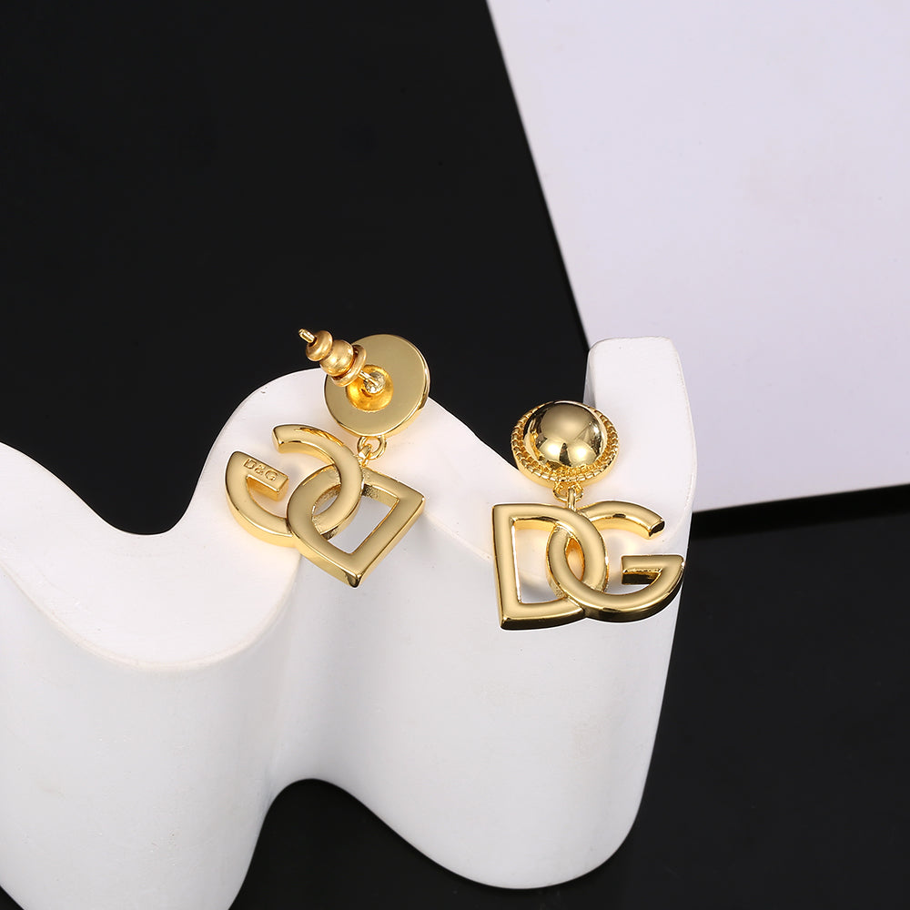 DG Earrings - 18K Yellow Gold