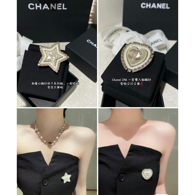 Chanel Star Pearl Brooch