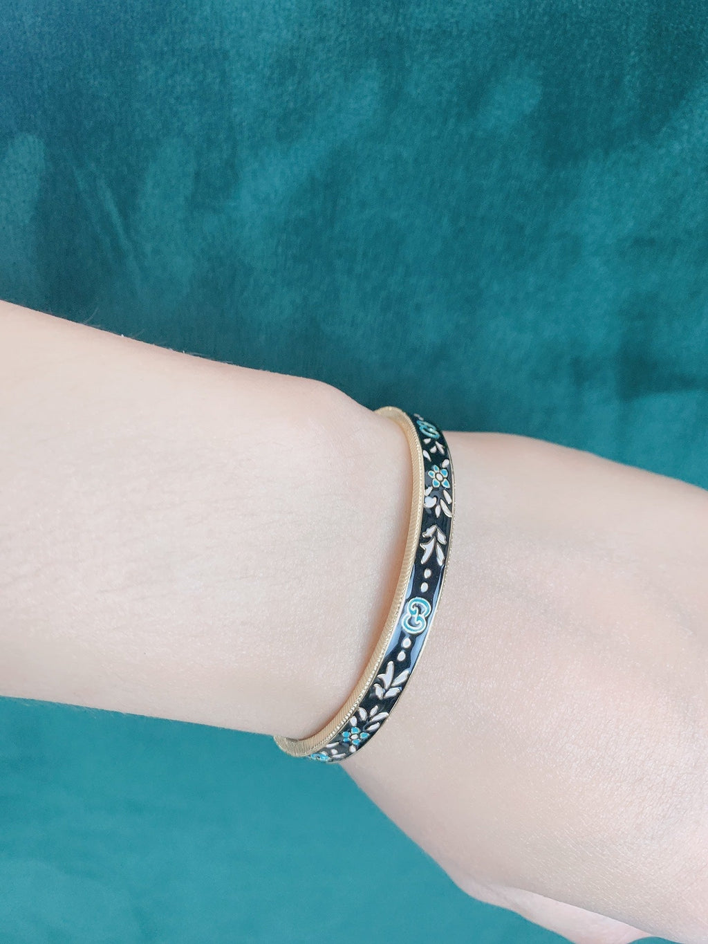 Gucci Double G Icon Blooms Bracelet